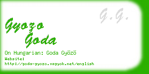 gyozo goda business card